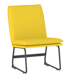 Chaise longue Jaune clair 52x75x76 cm Tissu