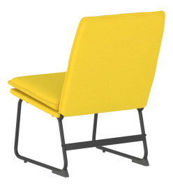 Chaise longue Jaune clair 52x75x76 cm Tissu