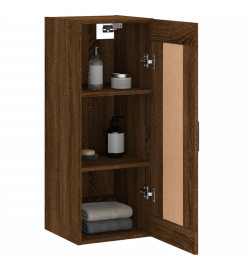 Armoire murale chêne marron 34,5x34x90 cm bois d'ingénierie