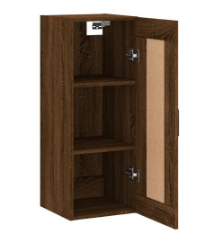 Armoire murale chêne marron 34,5x34x90 cm bois d'ingénierie