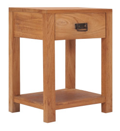 Table de chevet 35x35x50 cm bois de teck massif