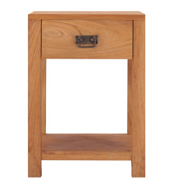 Table de chevet 35x35x50 cm bois de teck massif