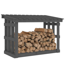 Support pour bois de chauffage Gris 108x64,5x77 cm Bois de pin