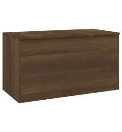 Coffre de rangement Chêne marron 84x42x46 cm Bois d'ingénierie