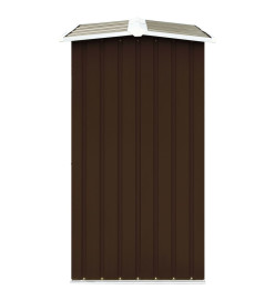 Abri de stockage de bois Acier galvanisé 172x91x154 cm Marron