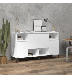 Buffets 2 pcs blanc 60x35x70 cm bois d'ingénierie