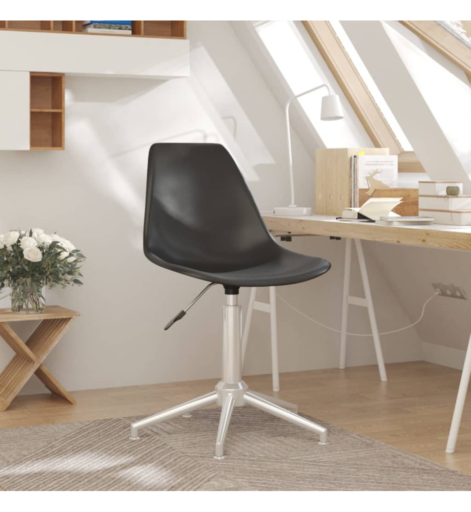 Chaise pivotante de bureau Gris clair PP