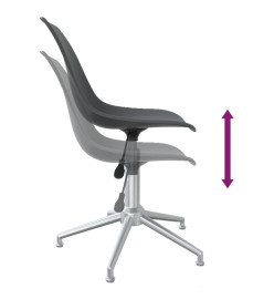 Chaise pivotante de bureau Gris clair PP