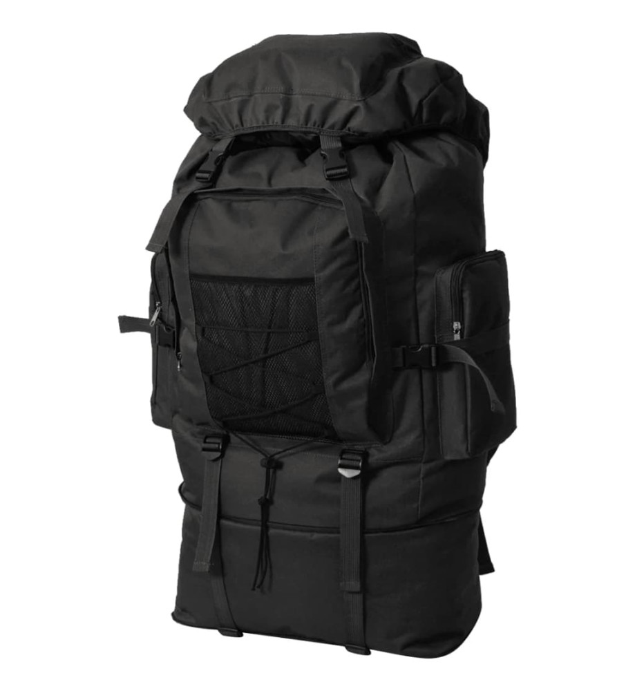 Sac à dos en style d'armée XXL 100 L Noir