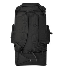 Sac à dos en style d'armée XXL 100 L Noir