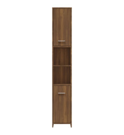 Armoire de bain Chêne marron 30x30x183,5 cm Bois d'ingénierie