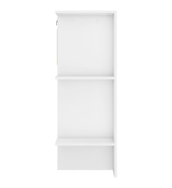 Armoires de couloir 2 pcs Blanc Bois d'ingénierie