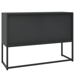 Buffet Noir 105x35x75 cm Acier