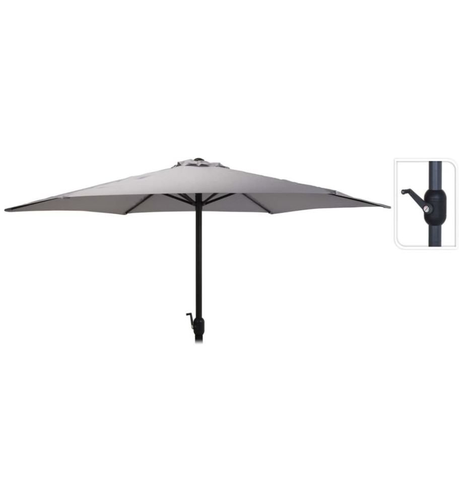 ProGarden Parasol Monica 270 cm Gris clair