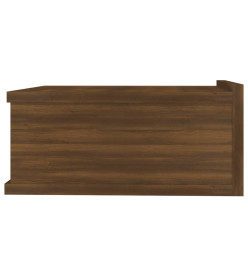 Table de chevet flottante Chêne marron 40x30x15 cm