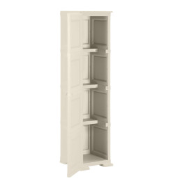 Armoire plastique 40x43x164 cm design bois glace à la vanille