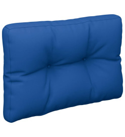 Coussin de palette bleu royal 60x40x12 cm tissu