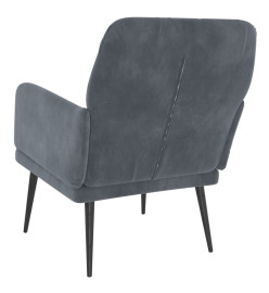 Fauteuil Gris foncé 62x79x79 cm Velours