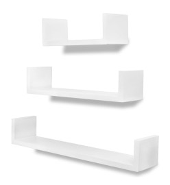 Étagères murales 6 pcs Blanc