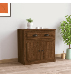 Buffet chêne marron 70x35,5x67,5 cm Bois d'ingénierie