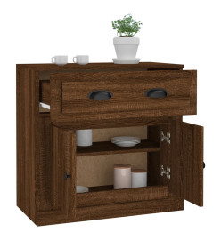 Buffet chêne marron 70x35,5x67,5 cm Bois d'ingénierie