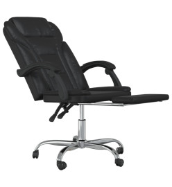 Fauteuil inclinable de bureau Noir Similicuir