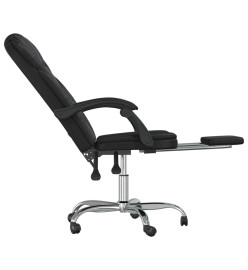 Fauteuil inclinable de bureau Noir Similicuir