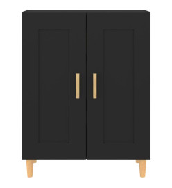 Buffet Noir 69,5x34x90 cm Bois d'ingénierie