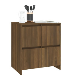 Buffets 2 pcs Chêne marron 70x41x75 cm Aggloméré