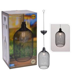 ProGarden Lampe suspendue solaire à LED Métal 15 cm