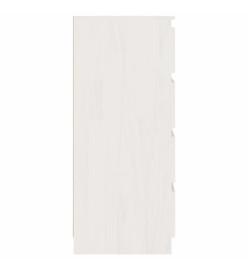 Armoire d'appoint Blanc 60x36x84 cm Bois de pin massif