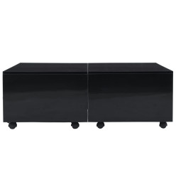 Table basse Noir brillant 100 x 100 x 35 cm