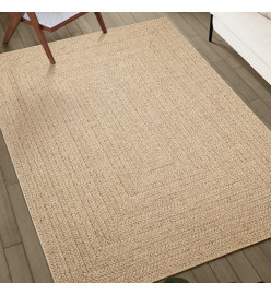 Tapis 120x170 cm aspect jute intérieur et extérieur