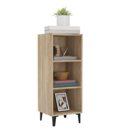 Buffet chêne sonoma 34,5x32,5x90 cm bois d'ingénierie