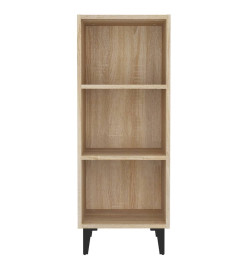 Buffet chêne sonoma 34,5x32,5x90 cm bois d'ingénierie