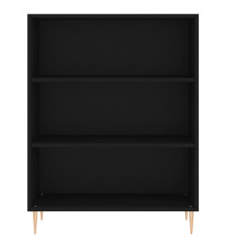 Buffet haut Noir 69,5x34x180 cm Bois d'ingénierie