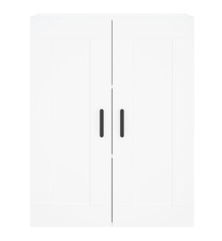 Armoires murales 2 pcs blanc bois d'ingénierie