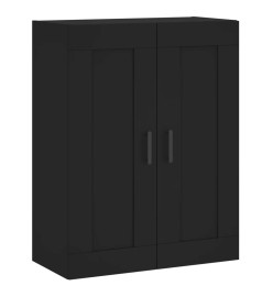 Armoire murale noir 69,5x34x90 cm bois d'ingénierie