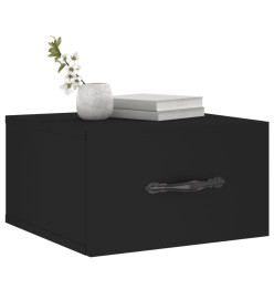 Tables de chevet murales 2 pcs noir 35x35x20 cm