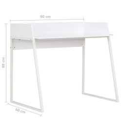 Bureau Blanc 90 x 60 x 88 cm