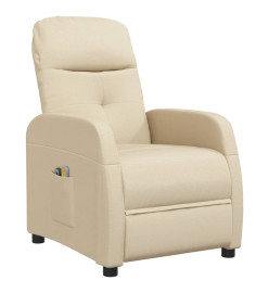 Fauteuil de massage Crème Tissu