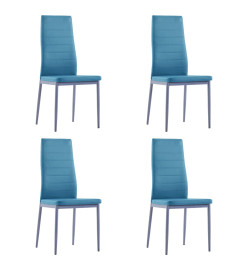 Ensemble de salle à manger 5 pcs Bleu