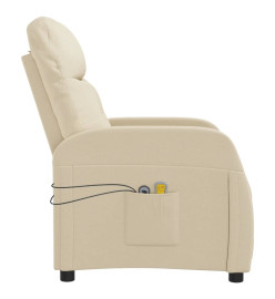 Fauteuil électrique de massage Crème Tissu