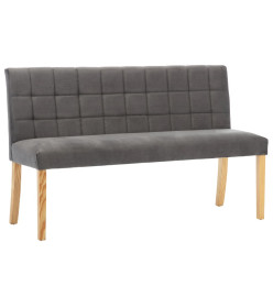 Banc 140 cm Gris Velours