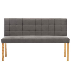 Banc 140 cm Gris Velours