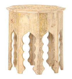 Table d'appoint Ø48 cm Bois de manguier massif