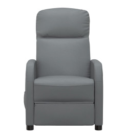 Fauteuil de massage électrique Anthracite Similicuir