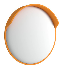 Miroir de traffic convexe extérieur Orange Ø30 cm Polycarbonate