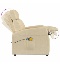 Fauteuil électrique de massage Crème Tissu