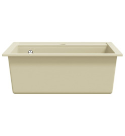 Évier de cuisine Granit Seul lavabo Beige